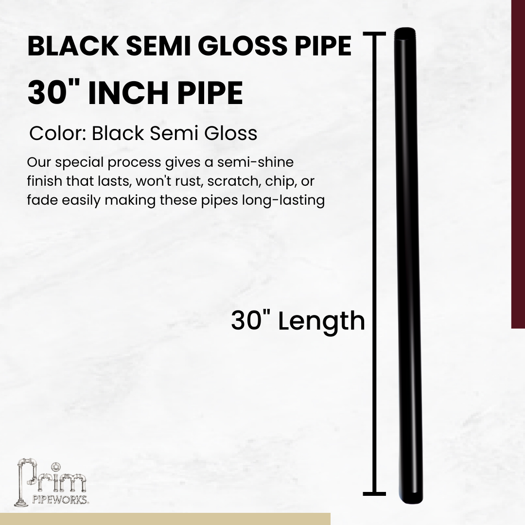 Steel Pipe 3/4in Standard Grade 30 in Length