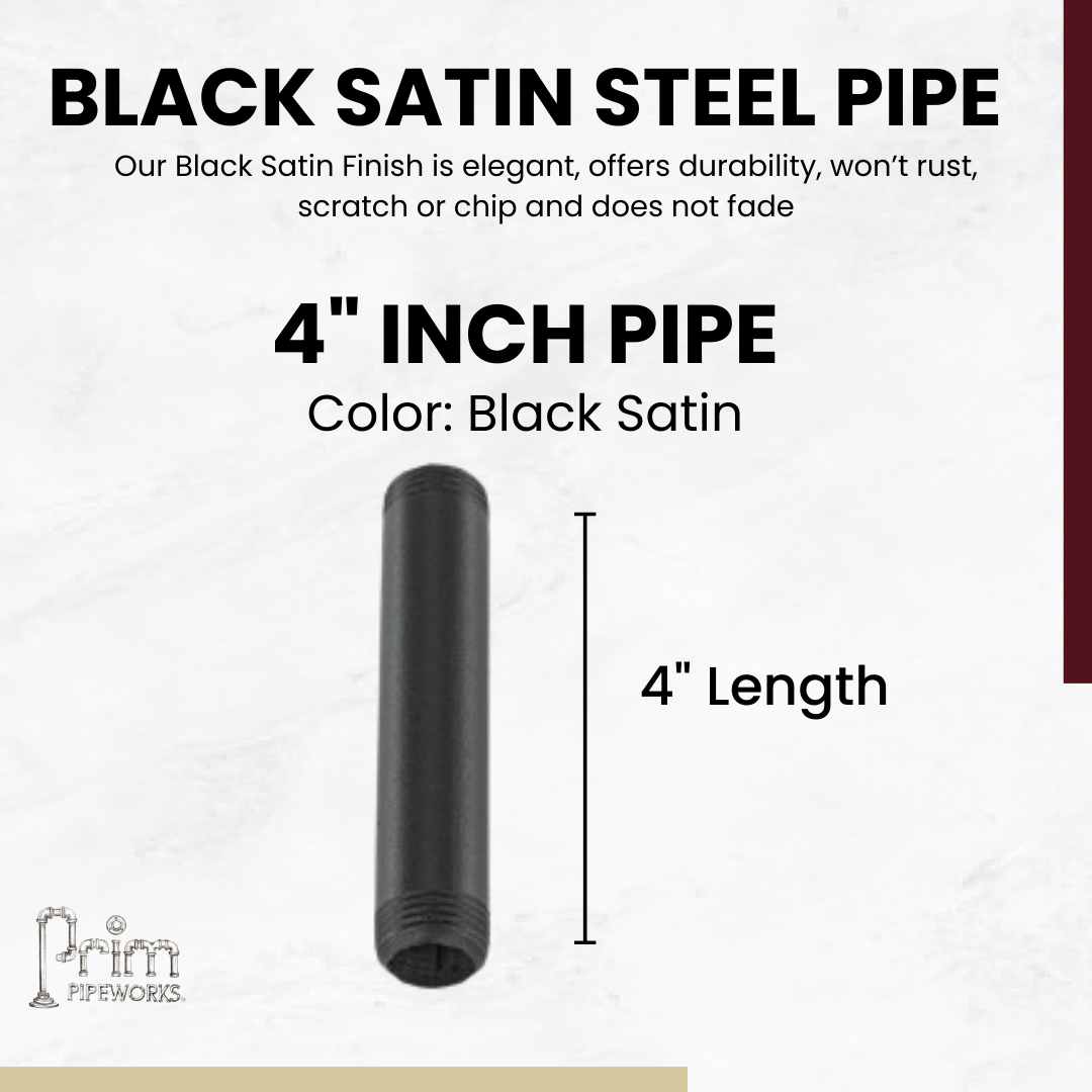 Steel Pipe 3/4in Standard Grade 4 in Length