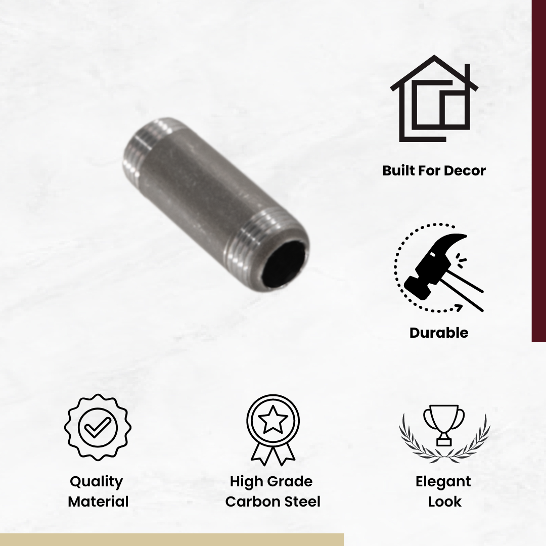 Steel Pipe 1/2in Standard Grade 2 in Length