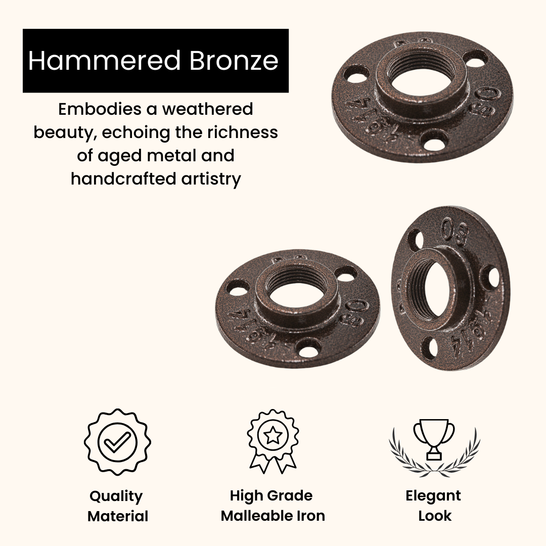 Flange 3-hole 3/4in Standard Grade