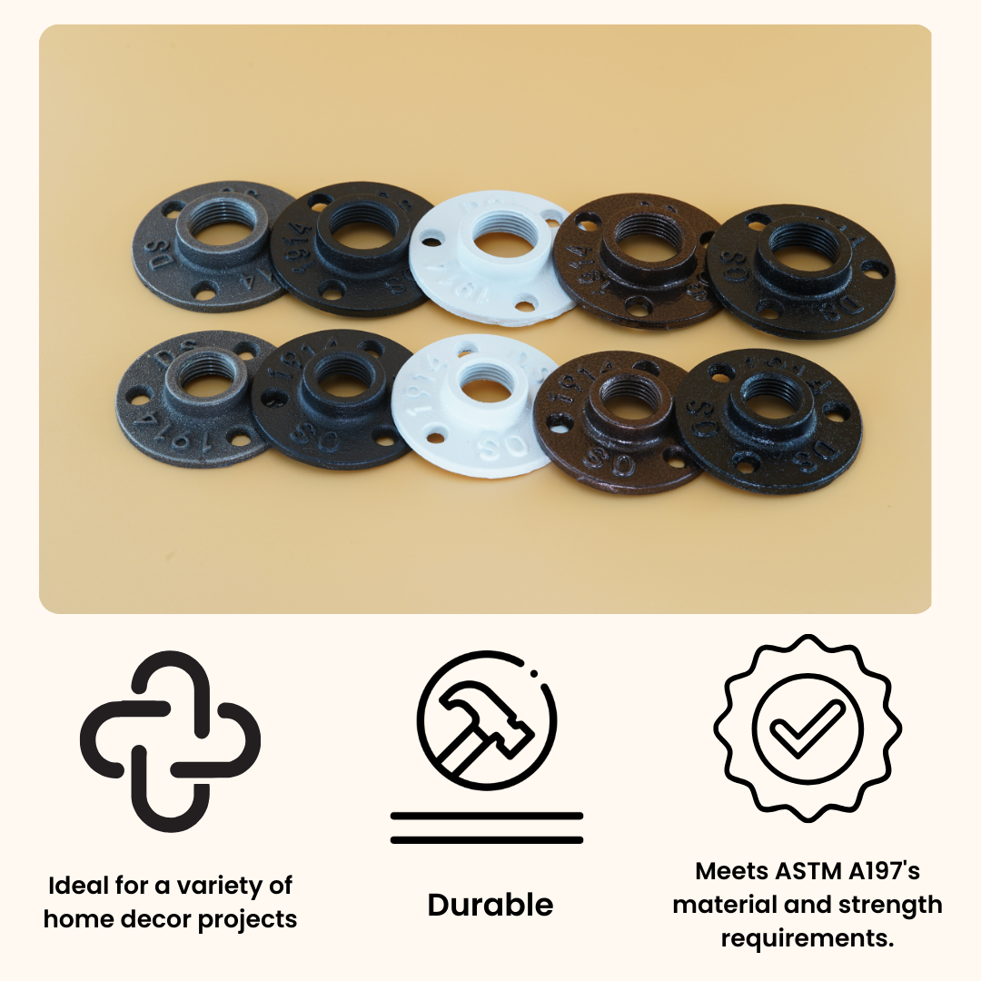 Flange 3-hole 3/4in Standard Grade