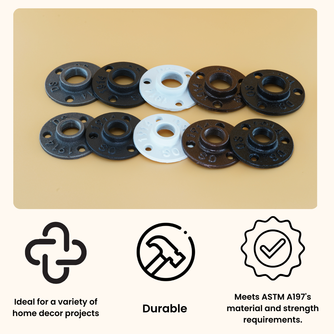 Flange 3-hole 3/4in Standard Grade