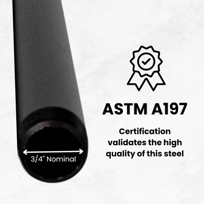 Steel Pipe 3/4in Standard Grade 14 in Length