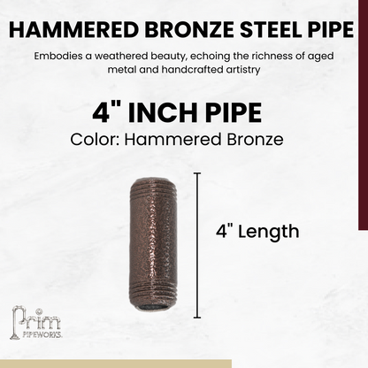 Steel Pipe 3/4in Standard Grade 4 in Length