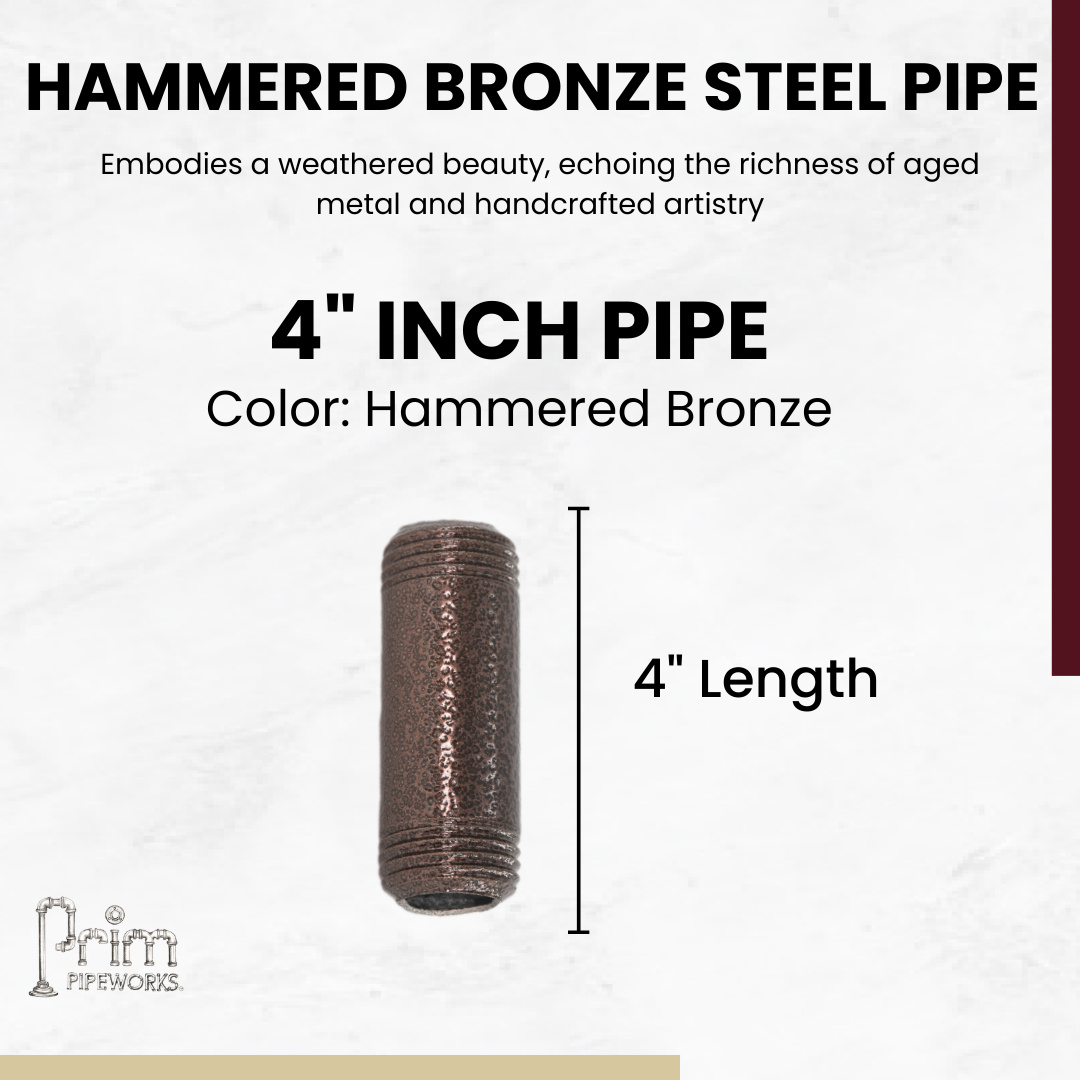 Steel Pipe 1/2in Standard Grade 4 in Length