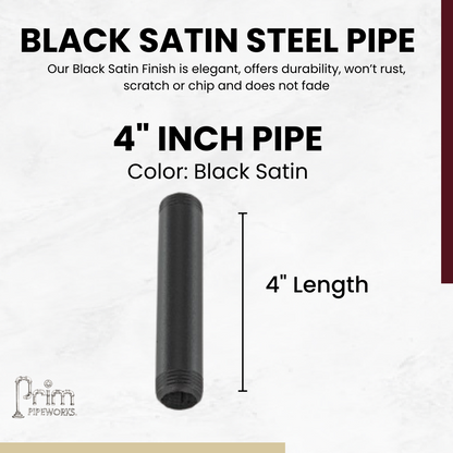Steel Pipe 3/4in Standard Grade 4 in Length