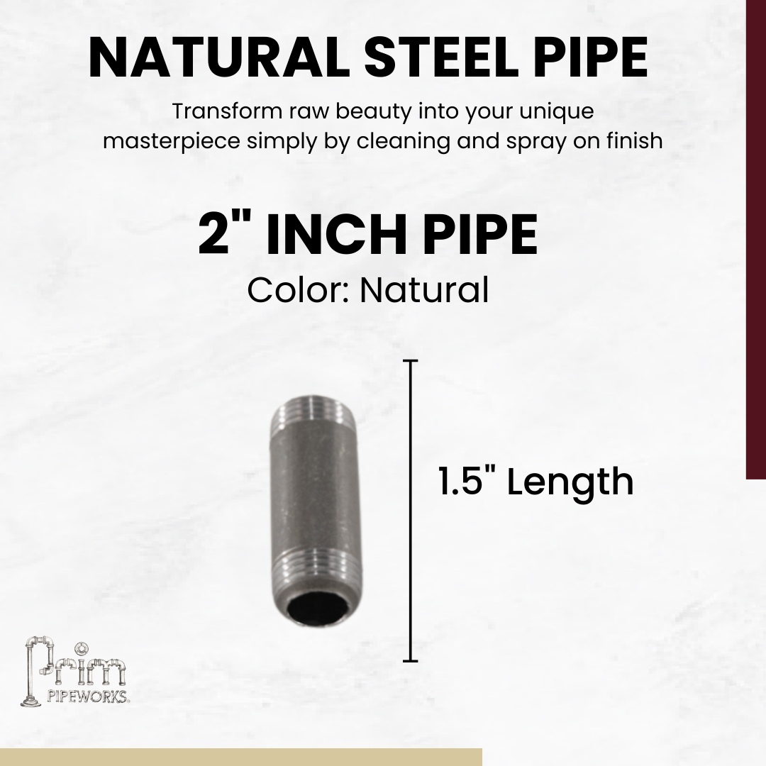 Steel Pipe 3/4in Standard Grade 2 in Length