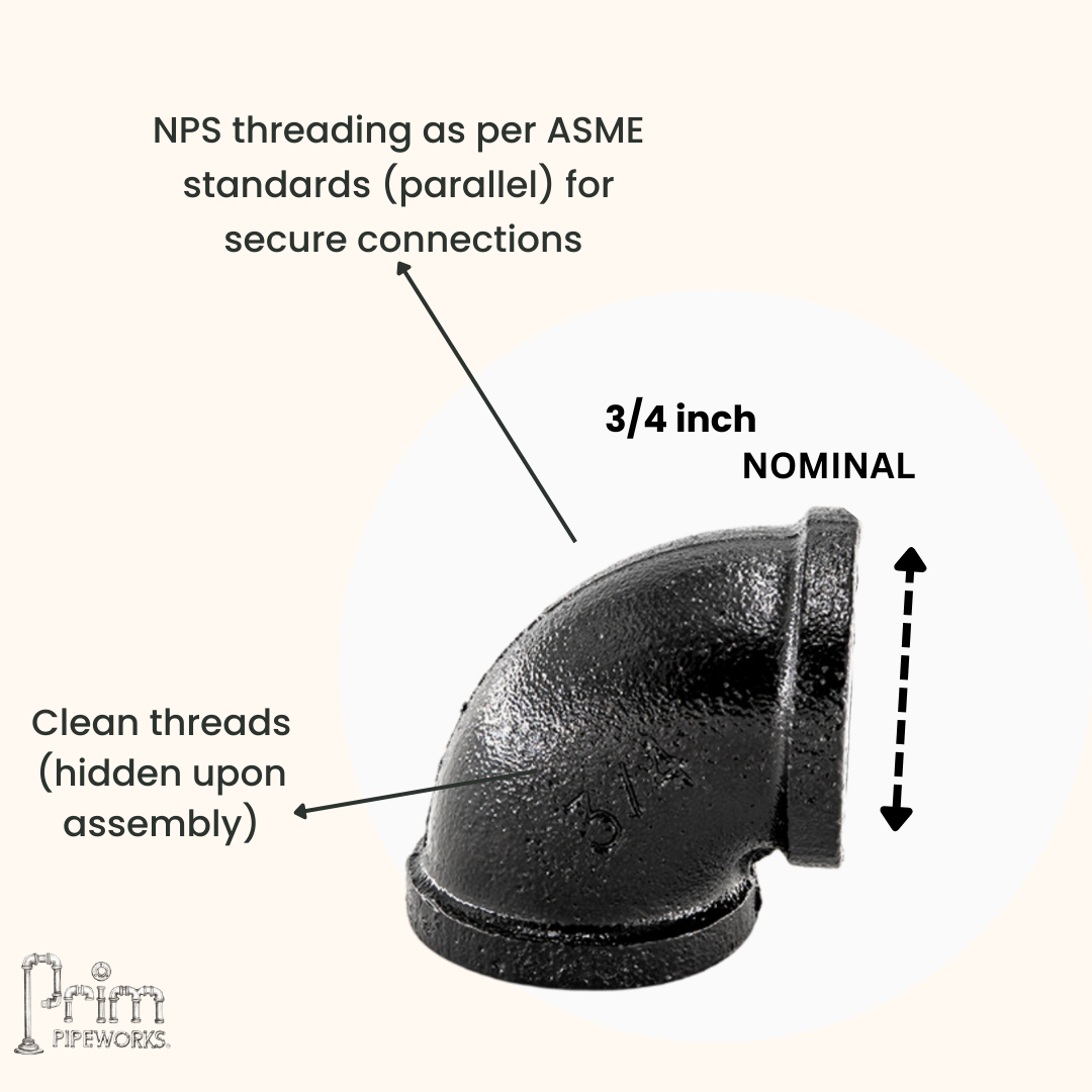 Elbow 90 degree 3/4in Standard Grade