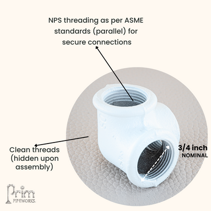 Elbow 3-way 3/4in Standard Grade